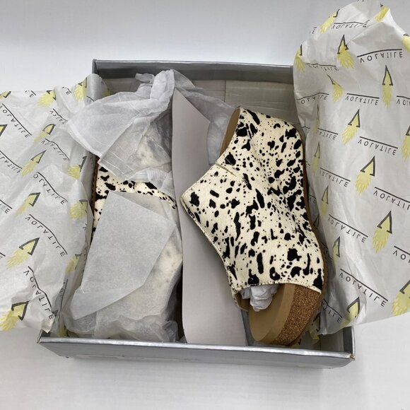 Volatile Crispin Style Cow Print Black/White Women's Size 8 - Picture 13 of 13